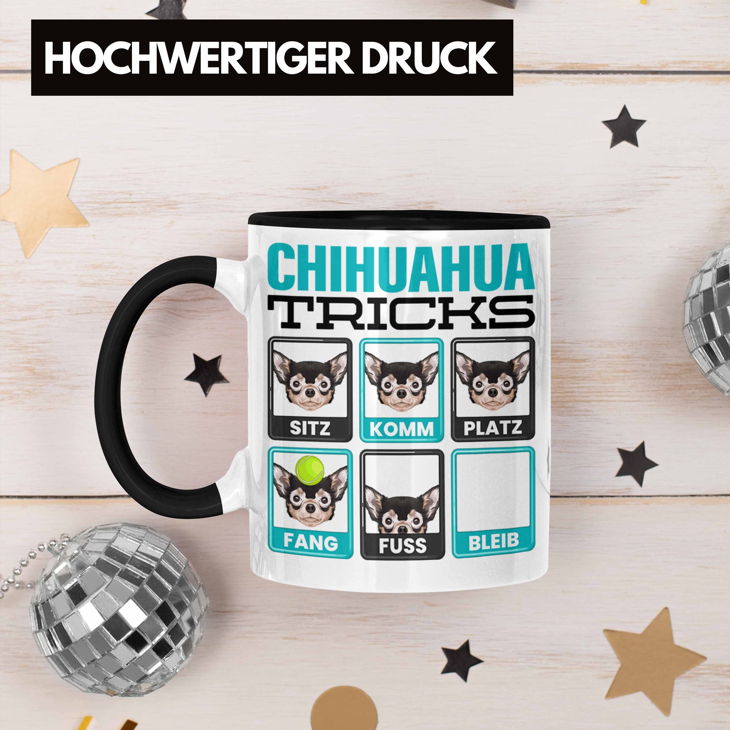 Lustiger Chihuah Tasse Geschenk Trendation Besitzer Tasse Chihuahua Spruch Geschenkidee Schwarz