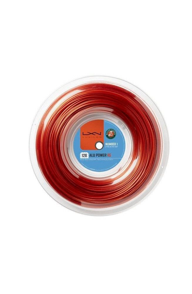Luxilon Tennissaite Alu Power Roland Garros 1.28 (Haltbarkeit+Power) bronzebraun 200m, Saitendicke: 1.28