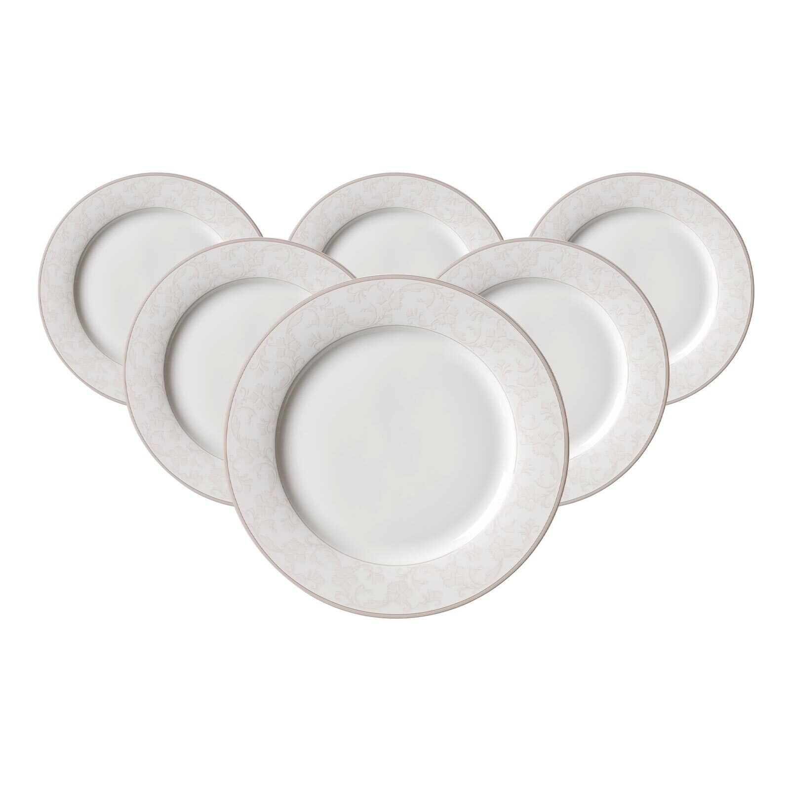 Ritzenhoff & Breker Frühstücksteller Isabella Dessertteller ø 20,5 cm 6er Set, (6 St)