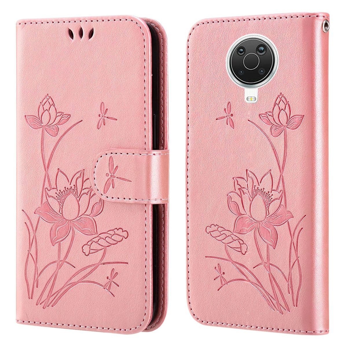 König Design Handyhülle Nokia G10 / G20, Schutzhülle Schutztasche Case Cover Etuis Wallet Klapptasche Bookstyle