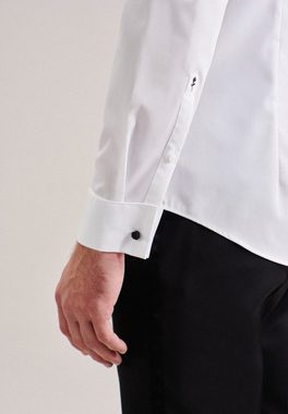 seidensticker Smokinghemd Shaped Shaped Langarm Kläppchenkragen Uni