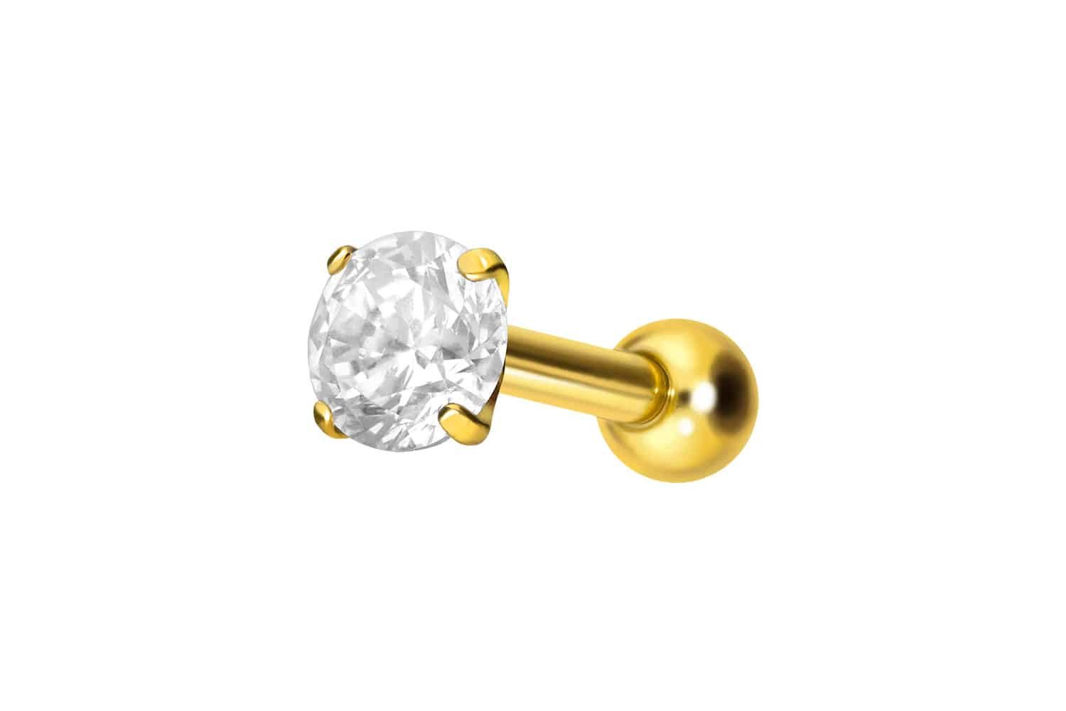 PIERCINGLINE Single-Ohrstecker Titan Ohrpiercing mit Innengewinde günstig online kaufen