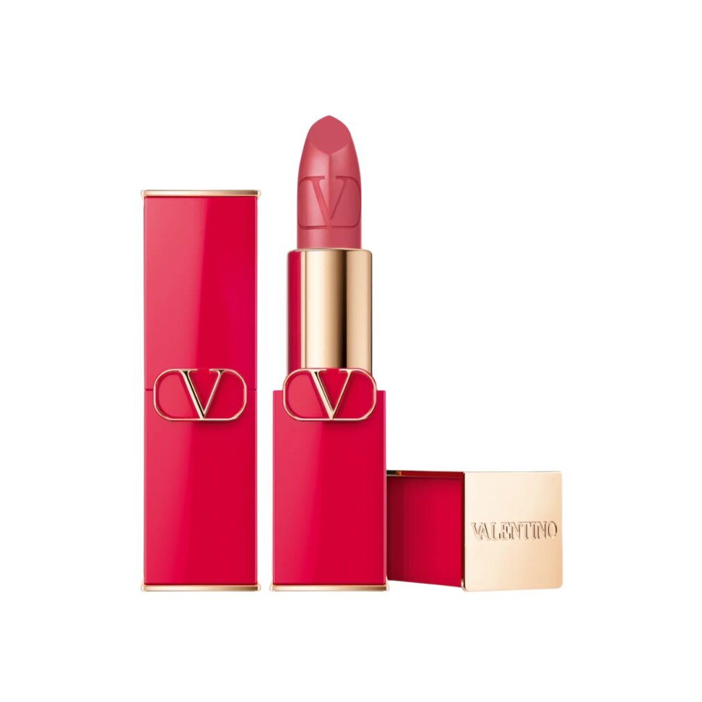 Valentino Lippenstift Rosso Satin Finish Creme-Lippenstift 104R Nachfüllbar 3,5g