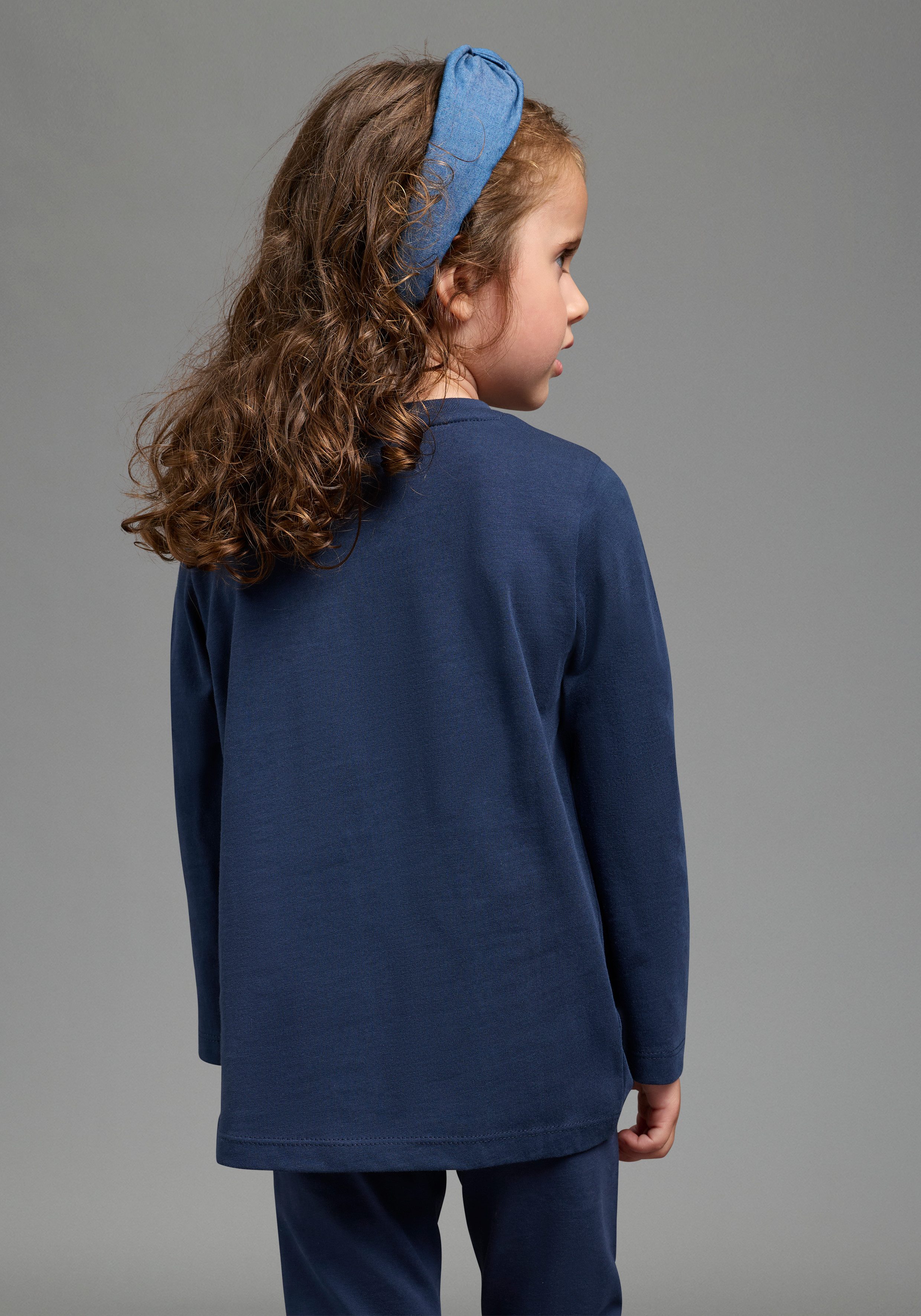KIDSWORLD Langarmshirt Ich schmeiss alles hin und werd´ Prinzessin langärmlig, Basic-Passform, mit Glitzerdruck