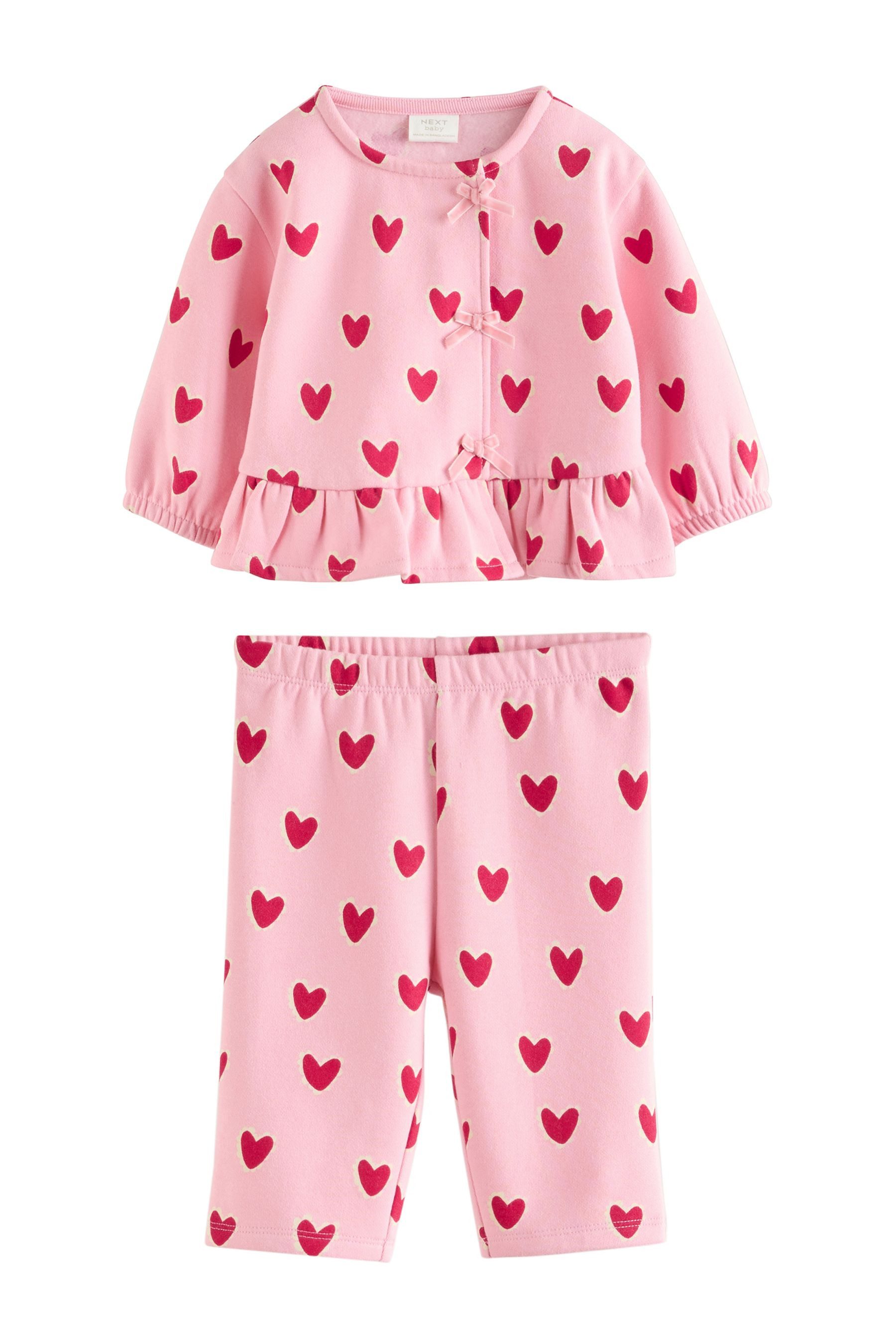 Next Langarmshirt & Leggings Oberteil & Leggings, 2-teiliges Set (2-tlg)