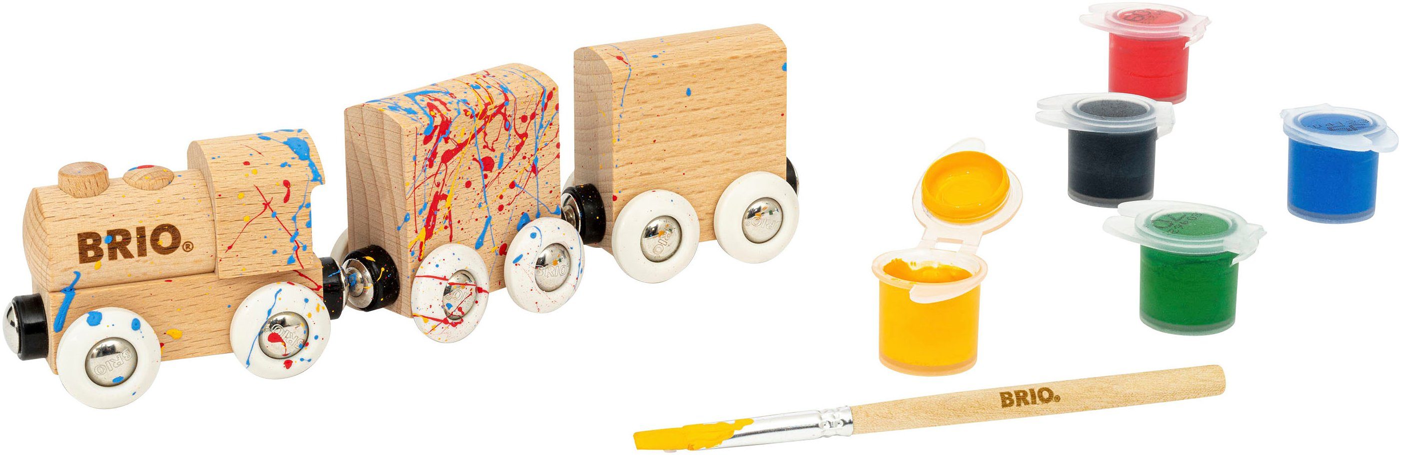 BRIO® Spielzeug-Zug Holzzug zum Anmalen, Made in Europe, FSC® - schützt Wal günstig online kaufen