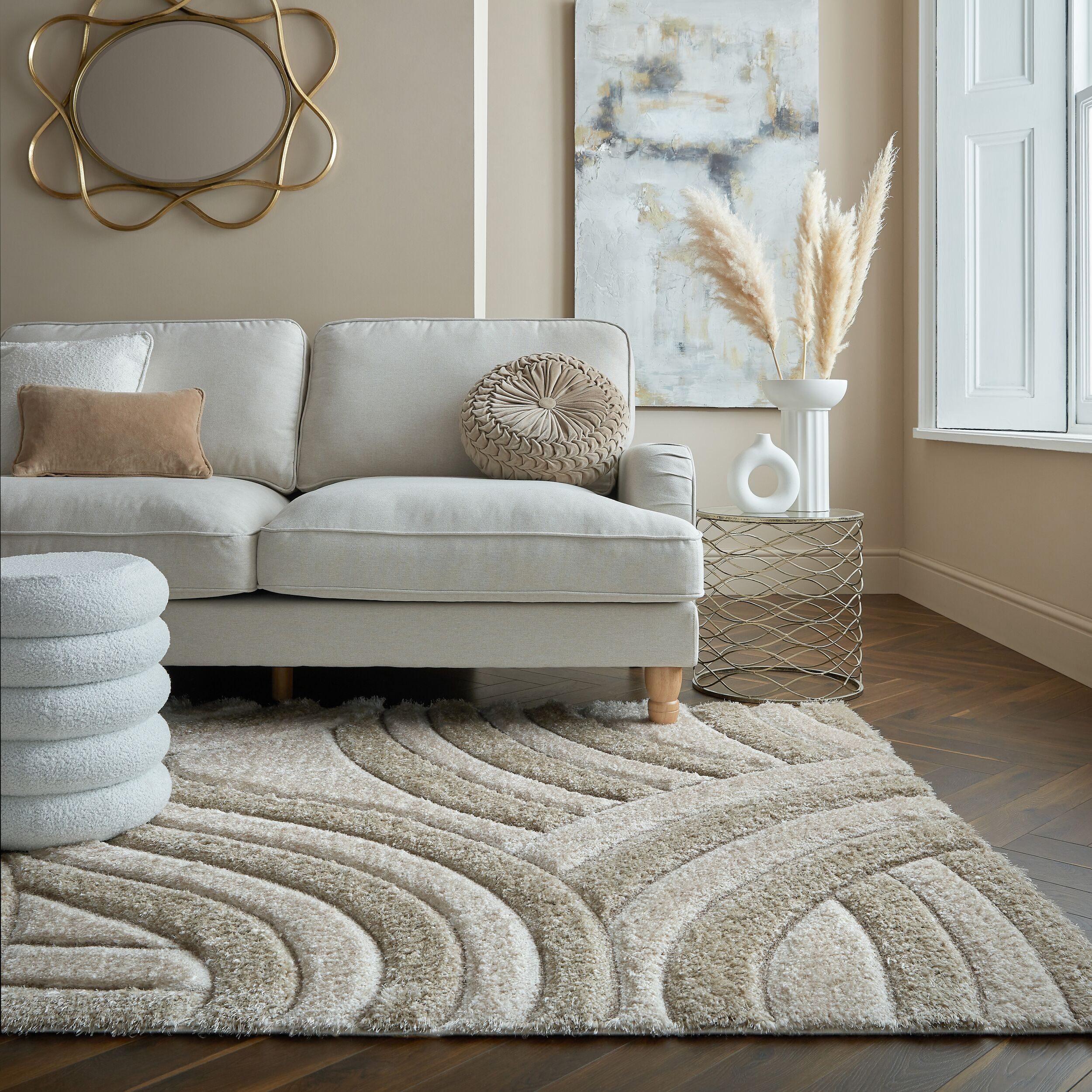 FLAIR RUGS Hochflor-Teppich "Velvet Shaggy" rechteckig 25 mm Höhe Shaggy Te günstig online kaufen