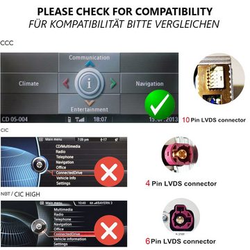 GABITECH BMW E60 E61 E63 E64 E90 E91 E92 E93 3/5 Series CCC Autoradio GPS Navi Einbau-Navigationsgerät (Drahtlos Carplay und Android Auto. 8.8 Zoll Octa-Core)