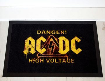 Teppich AC/DC Danger Zone 60 x 40 cm, Mr. Ghorbani, Rechteckig, Höhe: 3 mm
