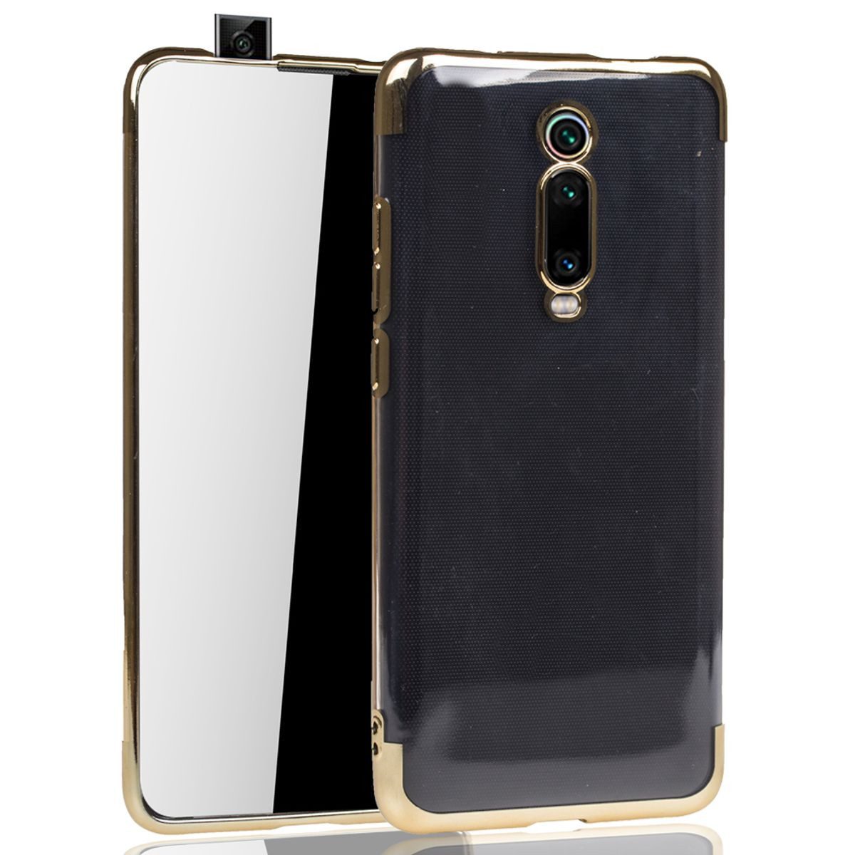 König Design Handyhülle Xiaomi Mi 9T, Xiaomi Mi 9T Handyhülle Bumper Backcover Gold