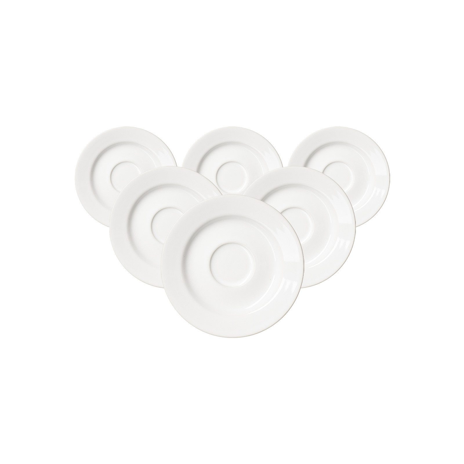 Ritzenhoff & Breker Untertasse Volos Espresspuntertassen ø 12,5 cm 6er Set, (6 St)