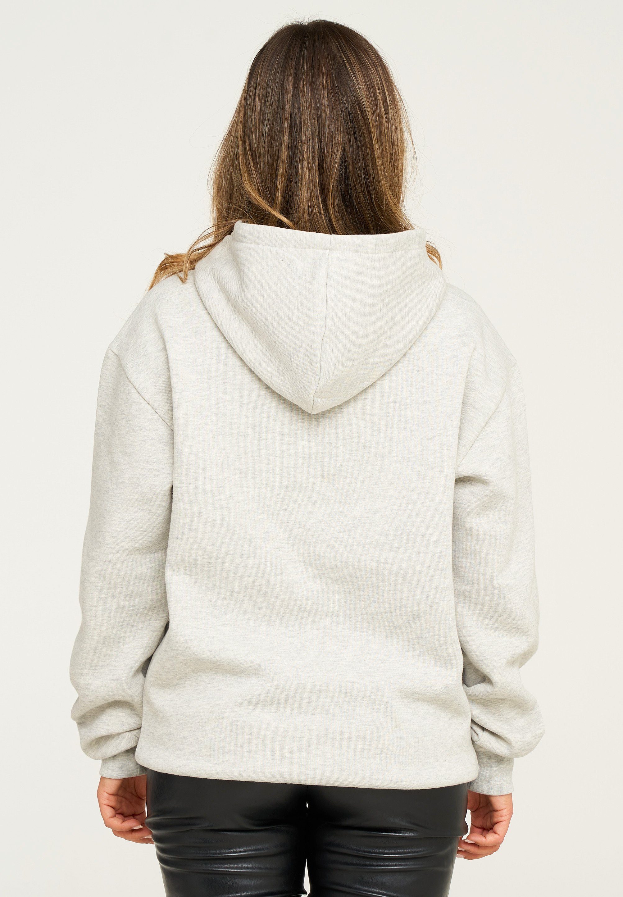 behype Hoodie BHPERTH Damen Basic Oversized Kapuzensweatshirt Raglan Kapuzenpullover Sweater
