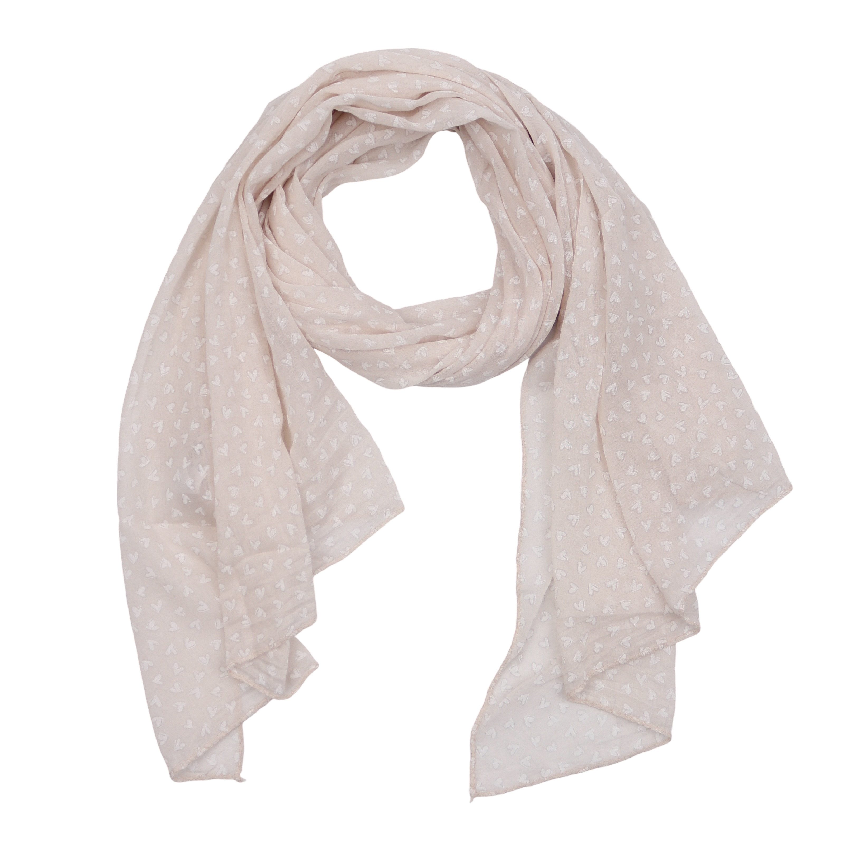 Modeschal Asymmetrischer Schal, Made in Italy 20% Seide 80% Baumwolle