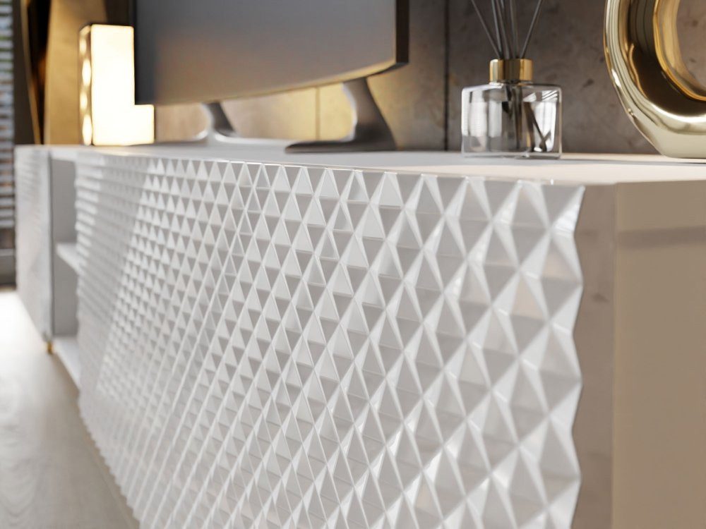 ALLHOUSE24 Lowboard PALERMO Sideboard Hochglanz gefräst, günstig online kaufen