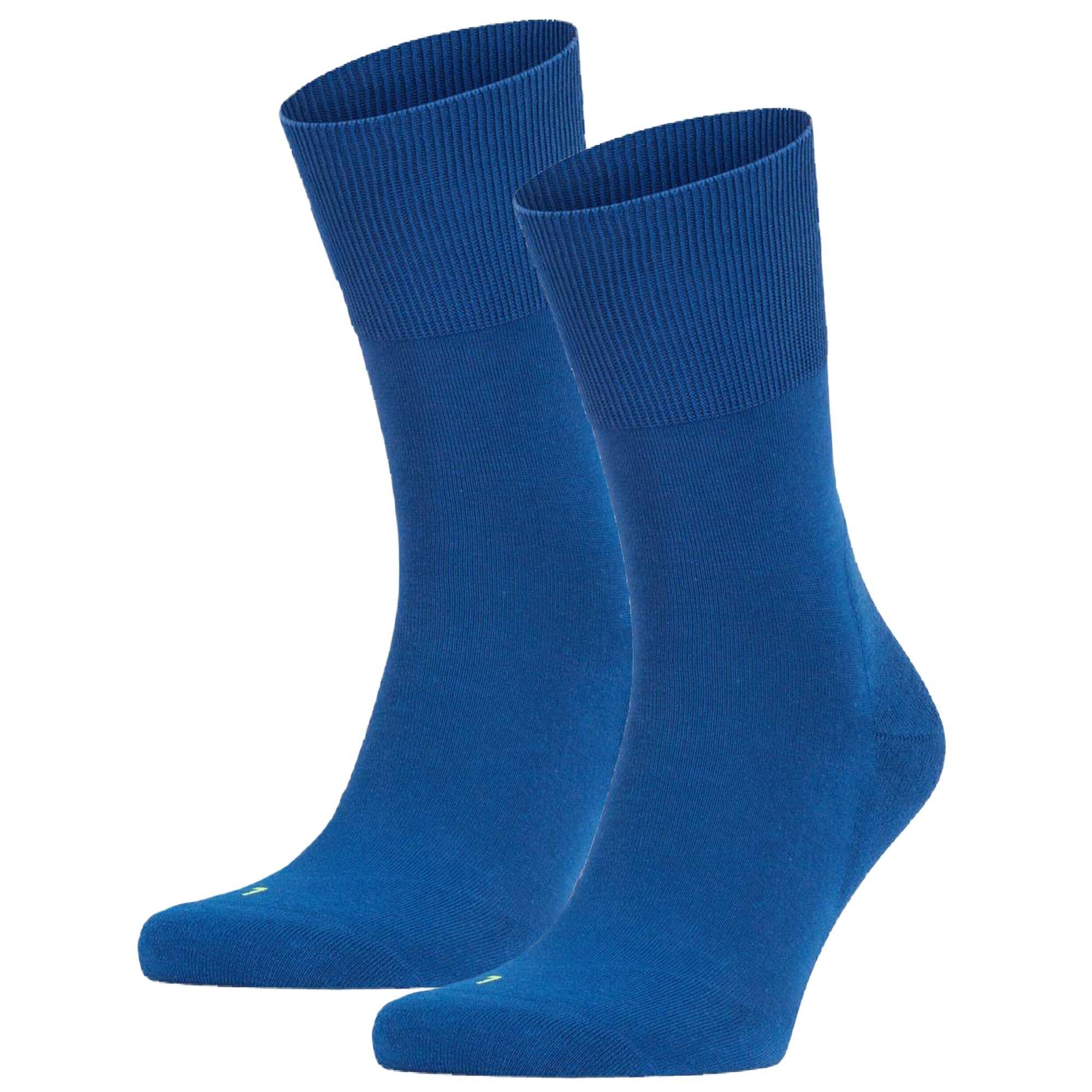 FALKE Sportsocken Unisex Sportsocken 2er Pack - Run, Freizeitsocken Blau