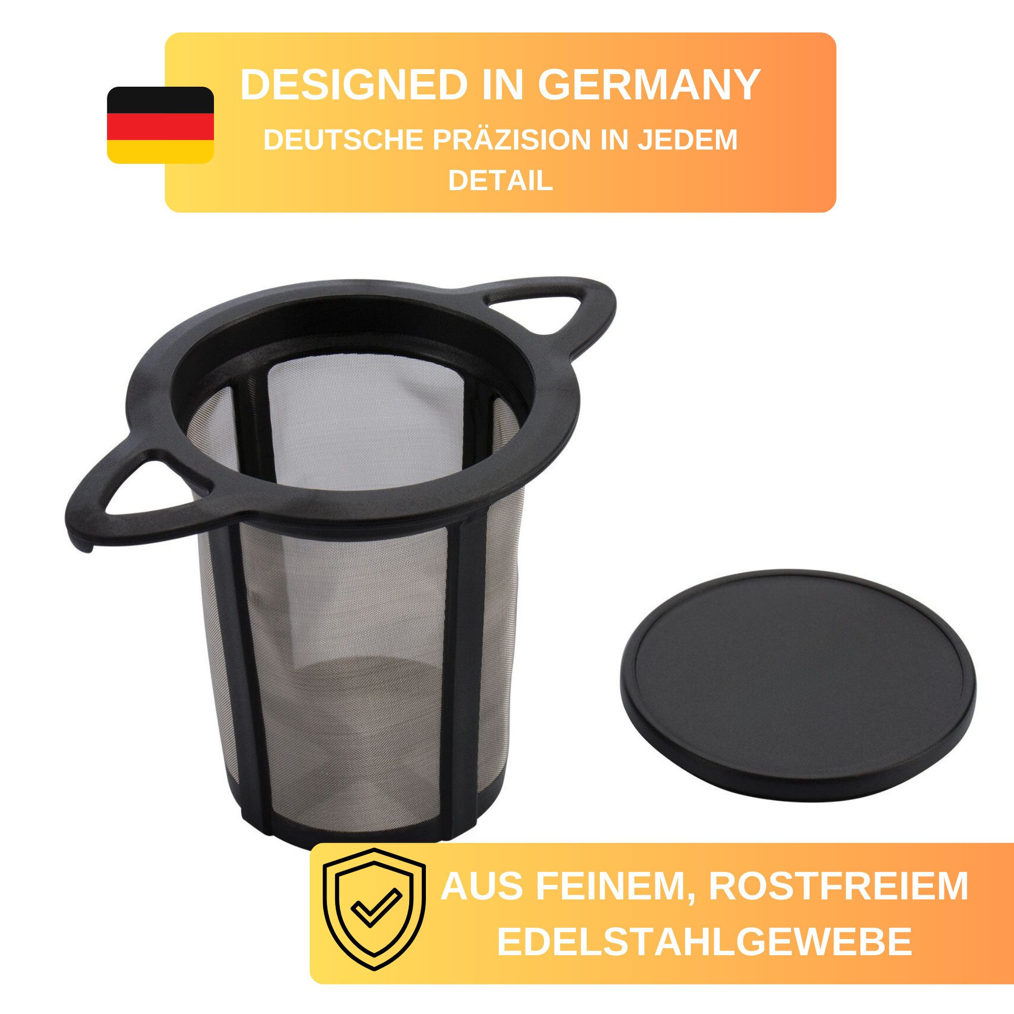Thiru Permanentfilter Dauerfilter mit Edelstahlgewebe
