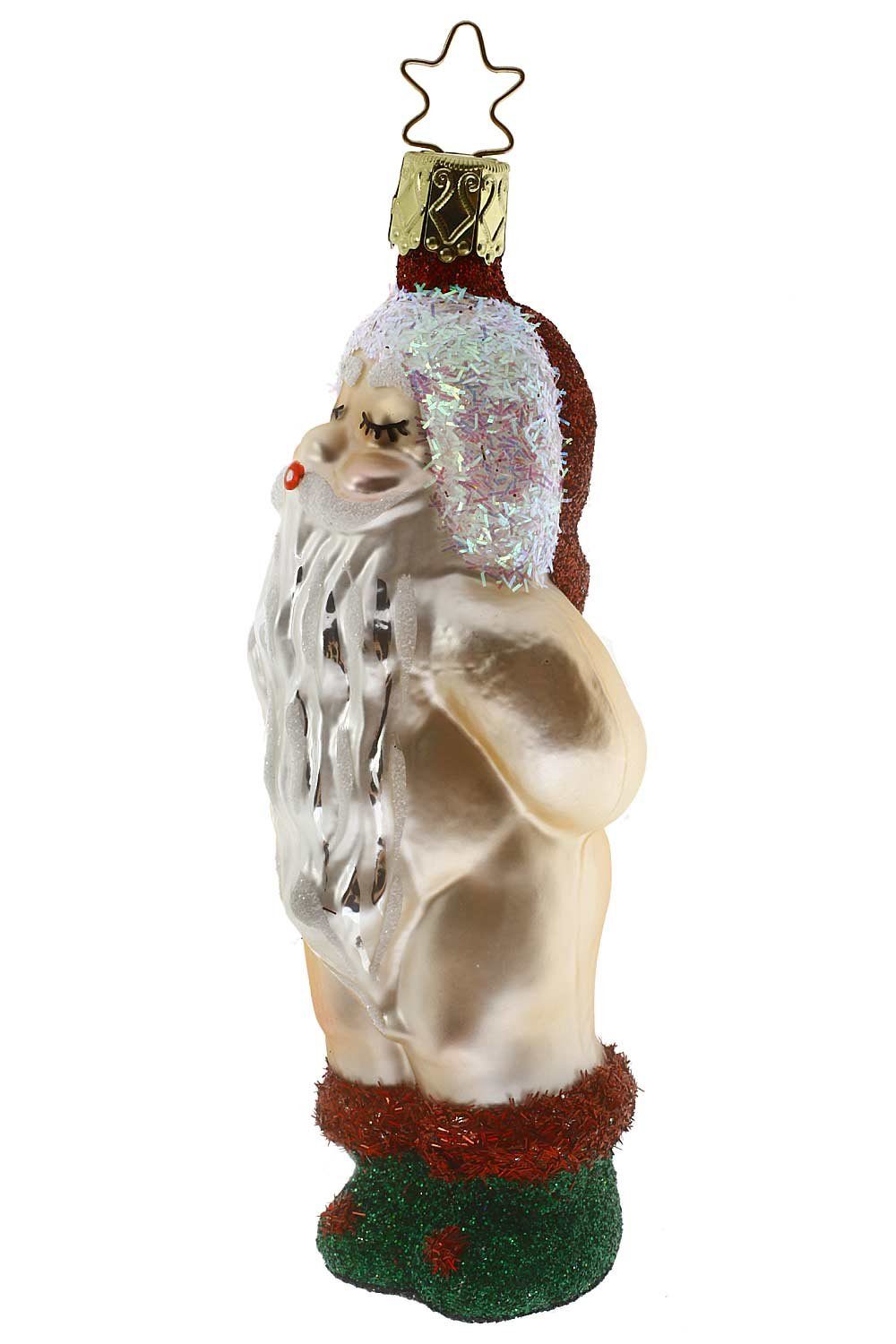 Hamburger Weihnachtskontor Christbaumschmuck Weihnachtsmann, Inge-Glas® Manufaktur - Dekohänger - mundgeblasen - handdekoriert