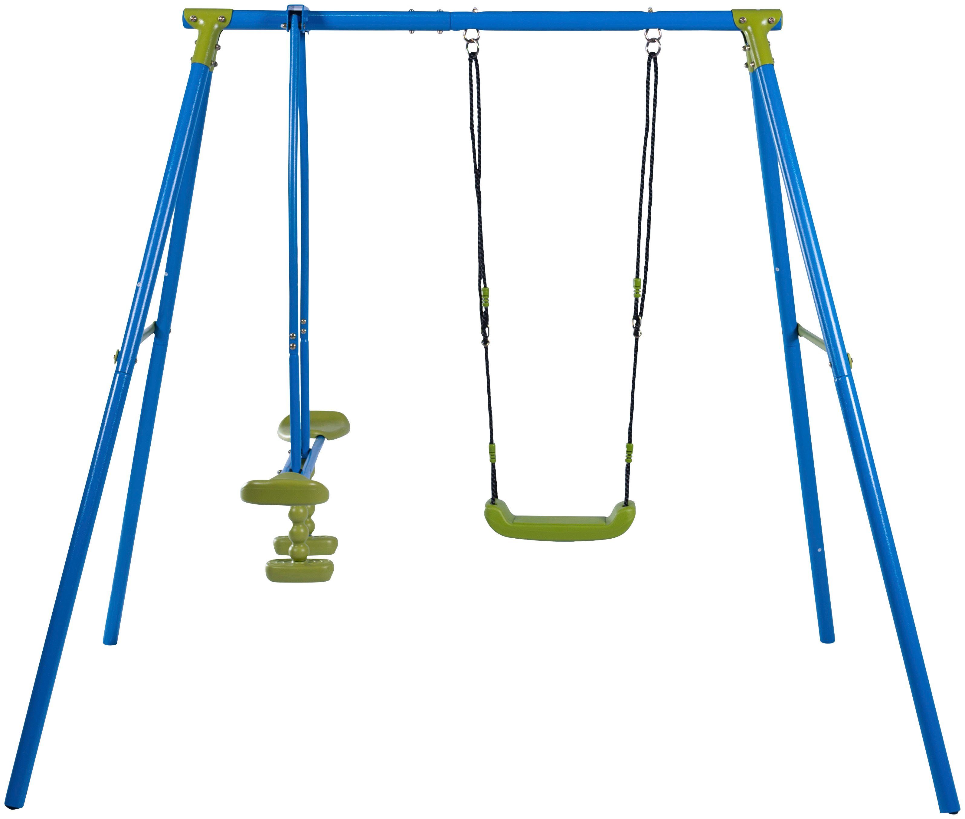 SANDORA Schaukelkombination, Schaukel + Wippe, Aufbaumaße H x L x B 180 x 136 x 208 cm
