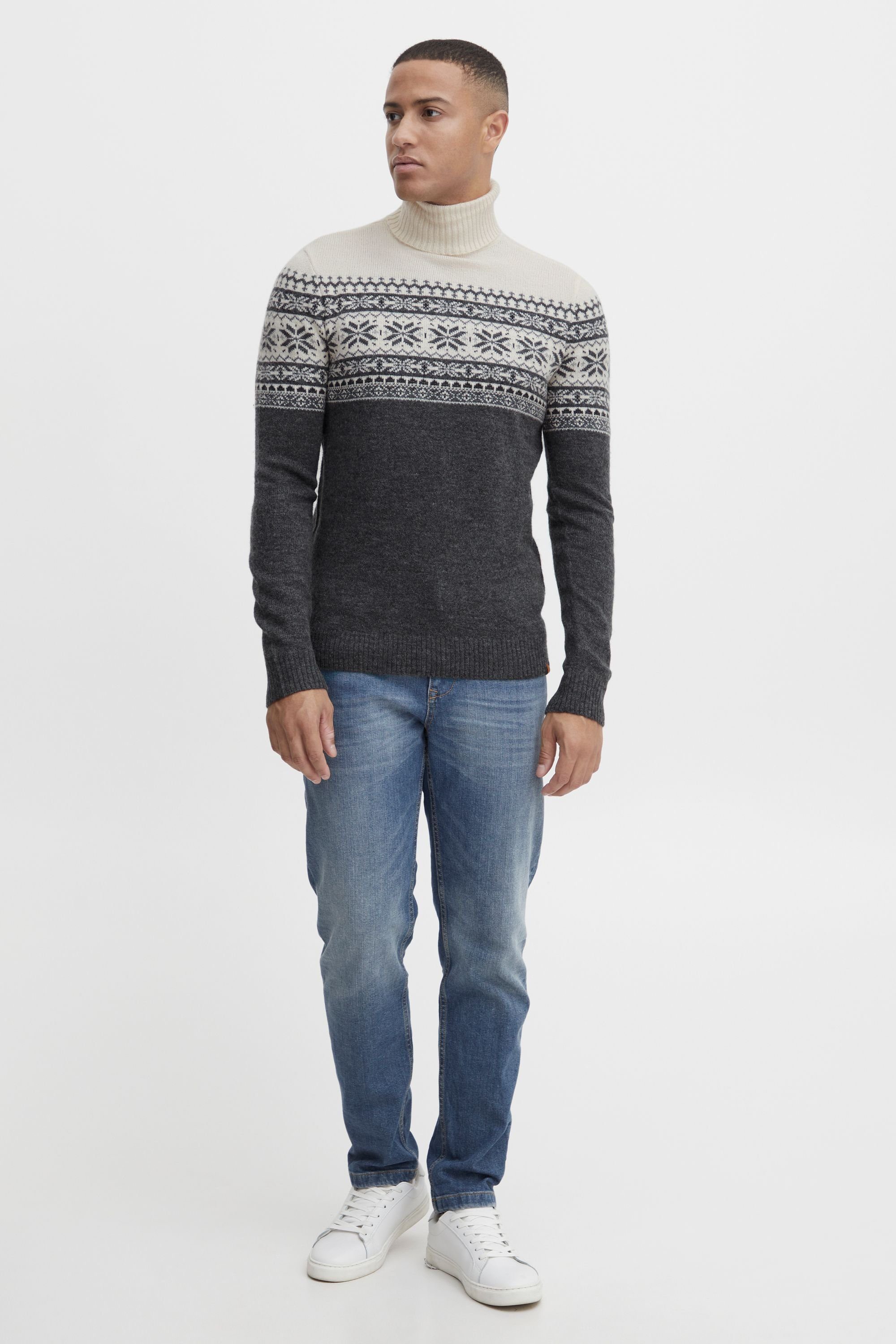 Blend Norwegerpullover BHTjesse Grobstrick Pullover mit Rollkragen