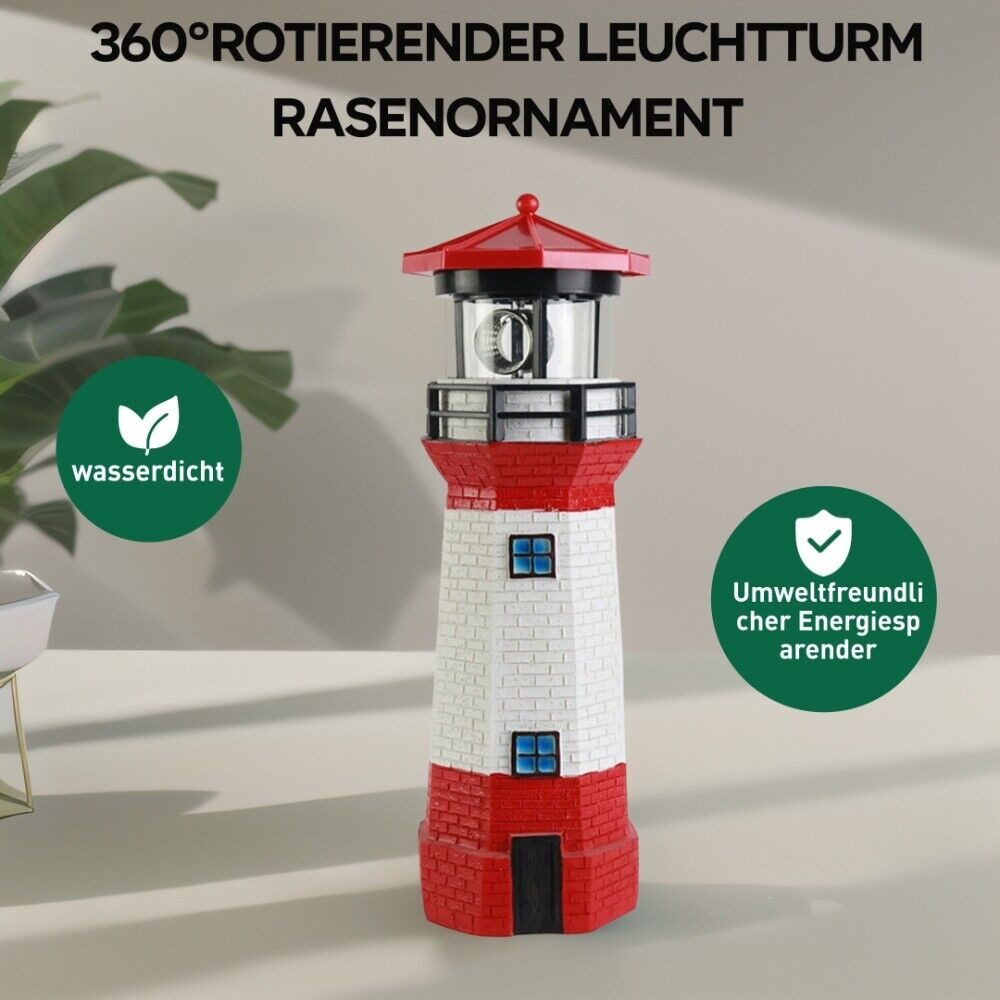 BlingBin LED Solarleuchte Solar Leuchtturm Gartenleuchte günstig online kaufen