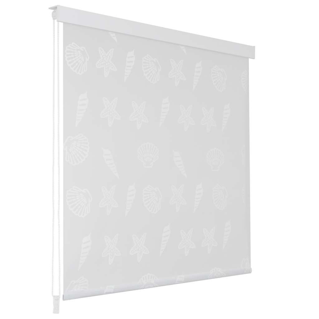 vidaXL Duschvorhang Duschrollo 80x240 cm Seesternmuster günstig online kaufen