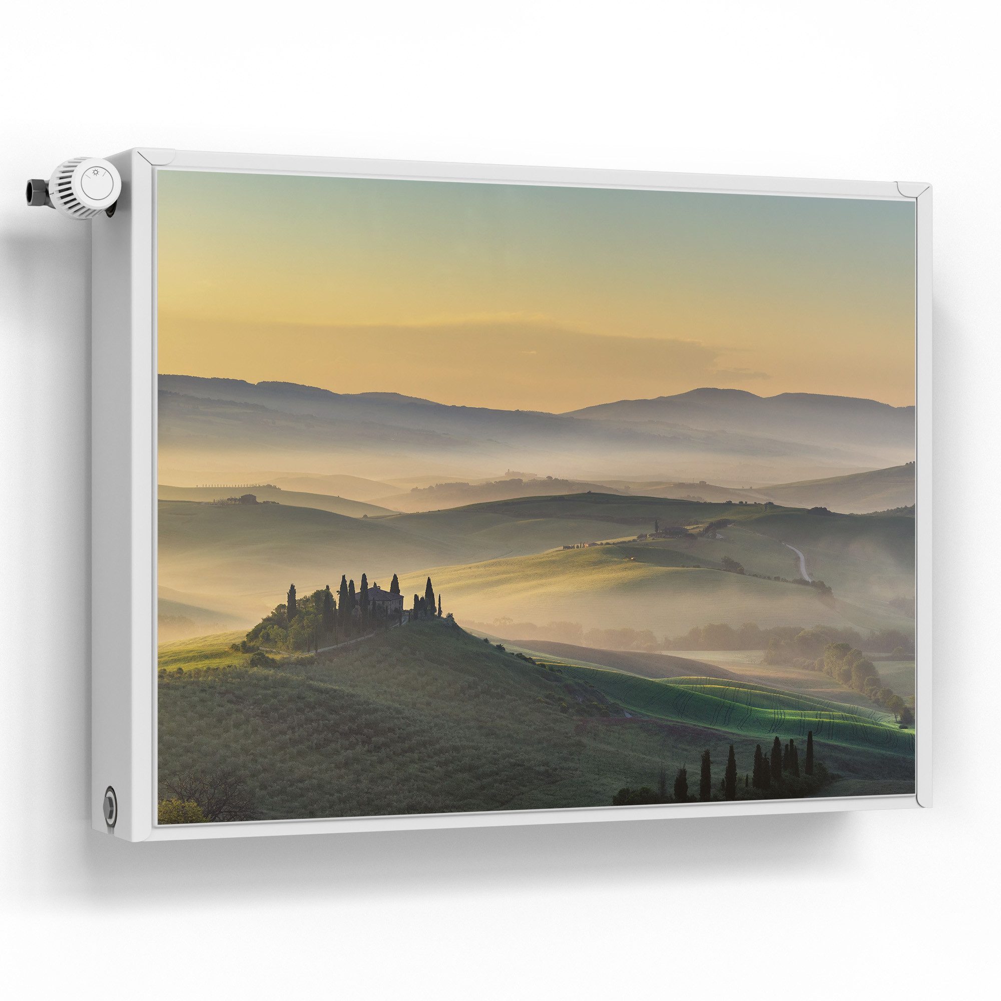 DEQORI Magnetfolie 'Toskanischer Morgenzauber', beschreibbar Heizung Magnetmatte magnetisch Magnetfolie