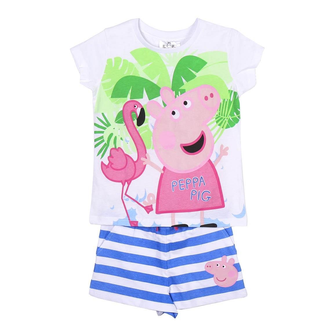 Peppa Pig T-Shirt & Shorts Peppa Wutz (2-tlg) Mädchen Sommeroutfit Gr. 92 - 116 cm