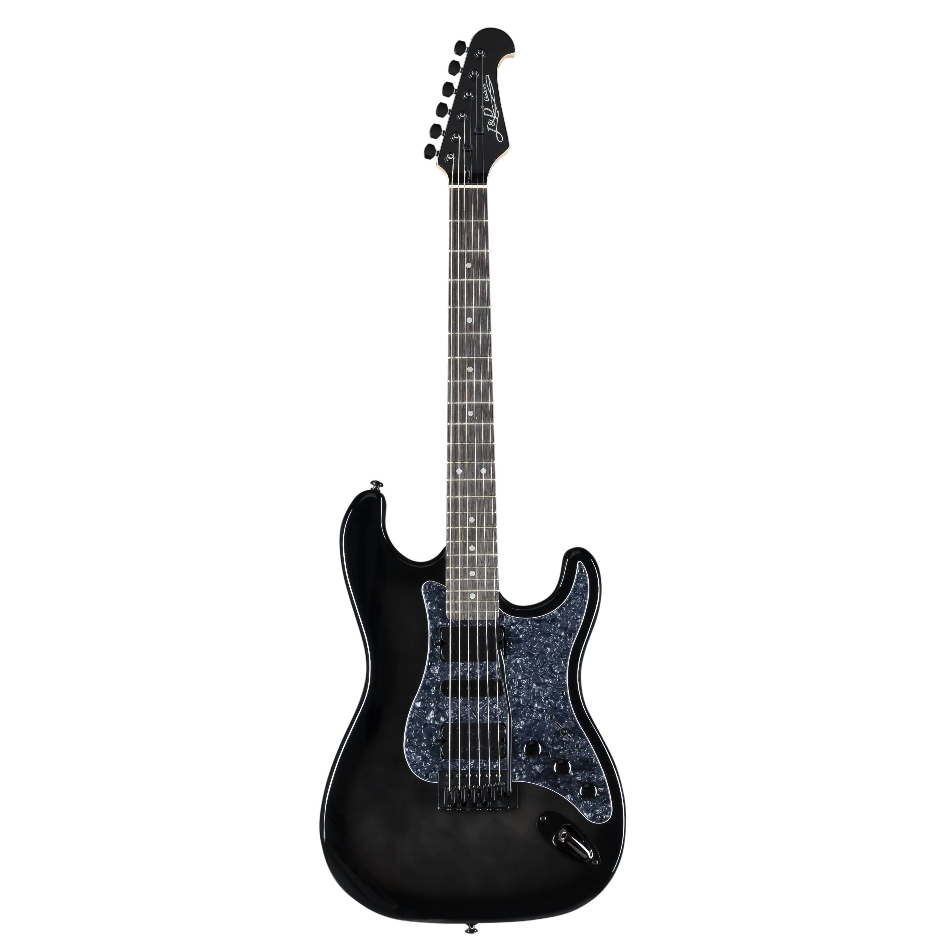 J & D E-Gitarre, ST-SS BKS E-Gitarre Black Sunburst Shred-Axt mit Humbuckern Single Coil Vintage Tremolo Black Finish, E-Gitarren, ST-Modelle, E-Gitarre, Shred-Axt, Humbucker, Single Coil, Vintage Tremolo, Black