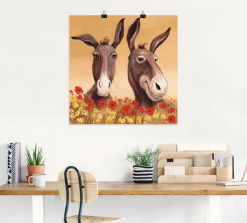 Artland Wandbild Esel, Haustiere (1 St), als Alubild, Outdoorbild, Leinwandbild, Poster, Wandaufkleber