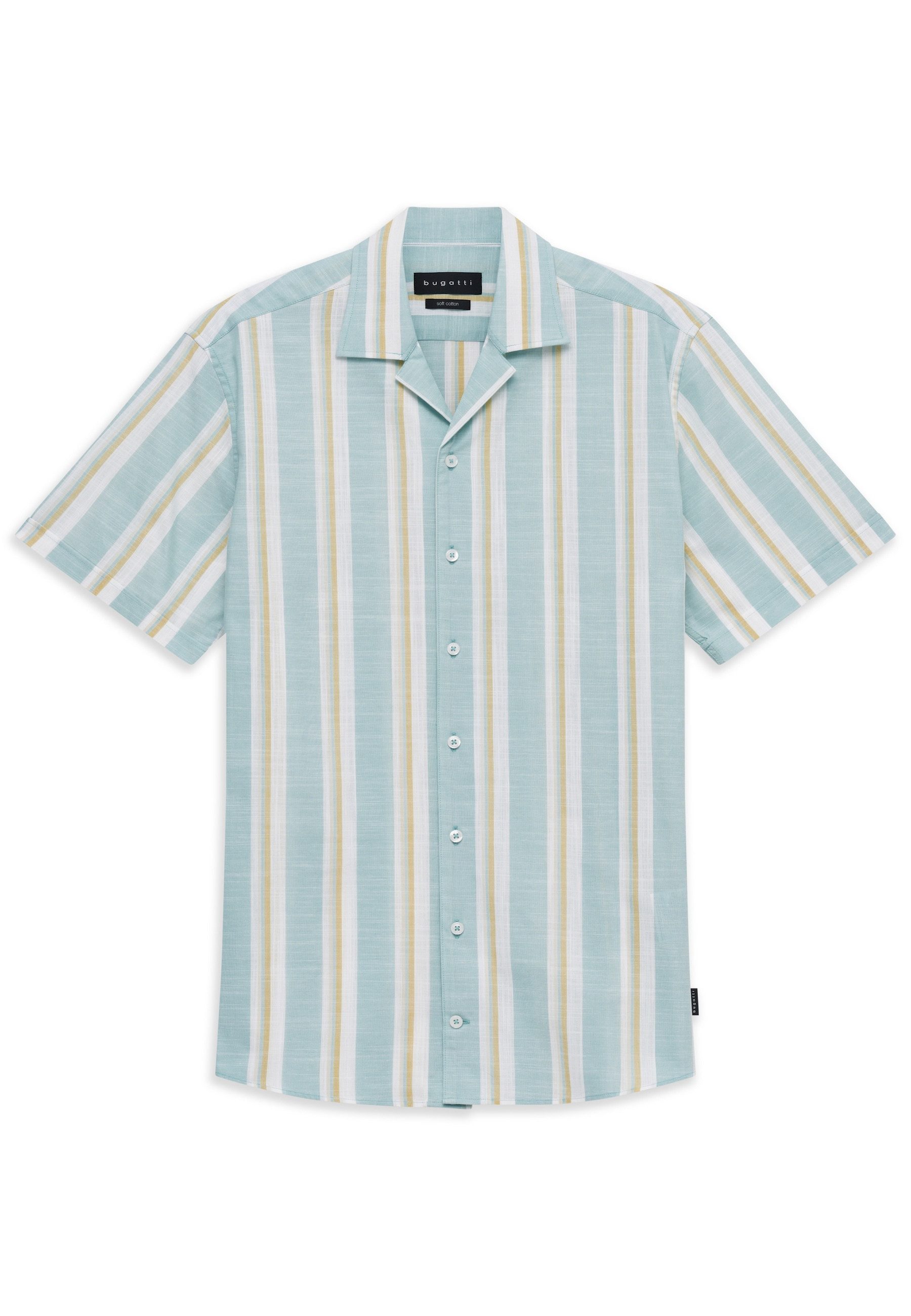 bugatti Kurzarmhemd Modern Fit aus reiner Baumwolle