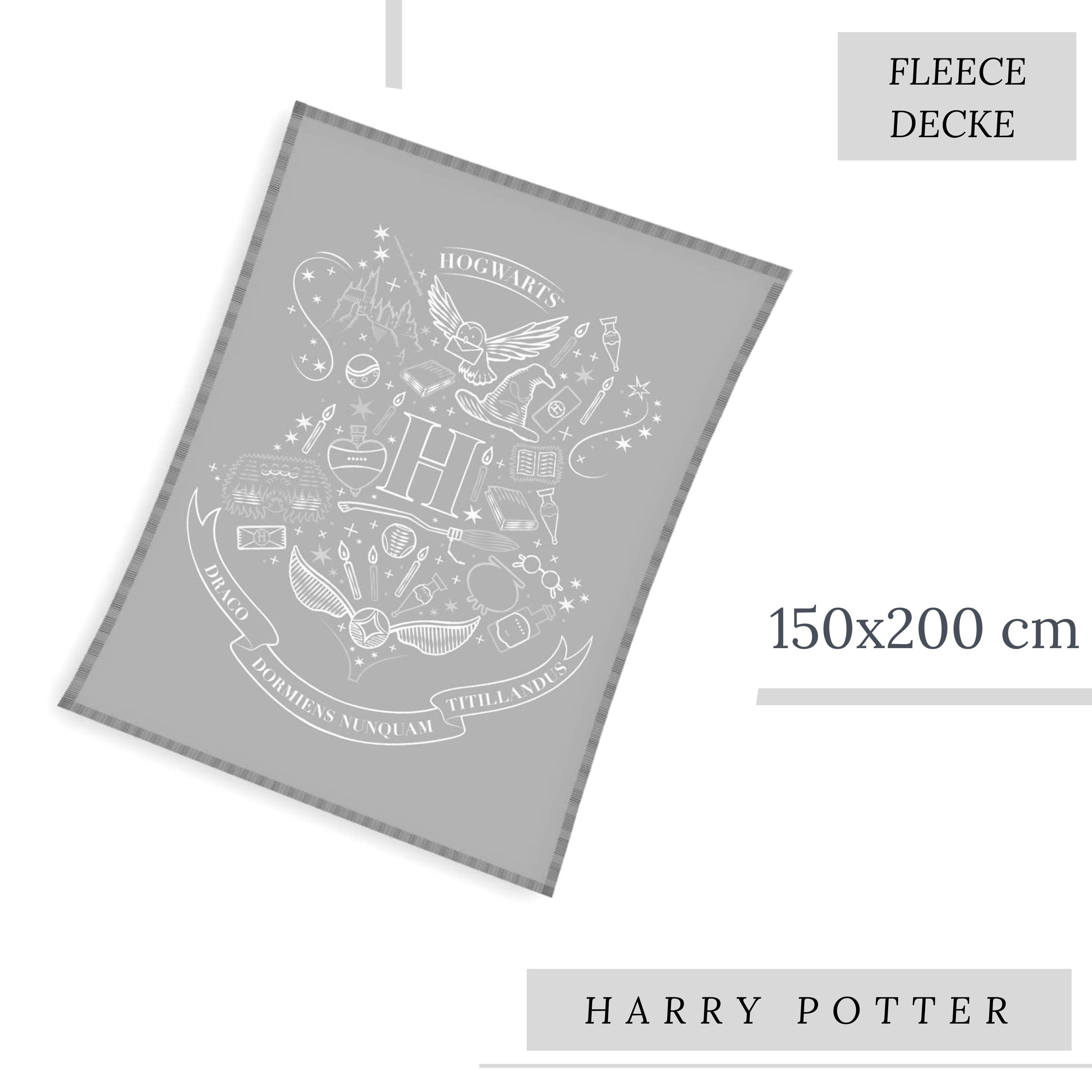 Wohndecke Harry Potter 150x200 cm, hochwertige Sofadecke für Hogwarts Fans, günstig online kaufen