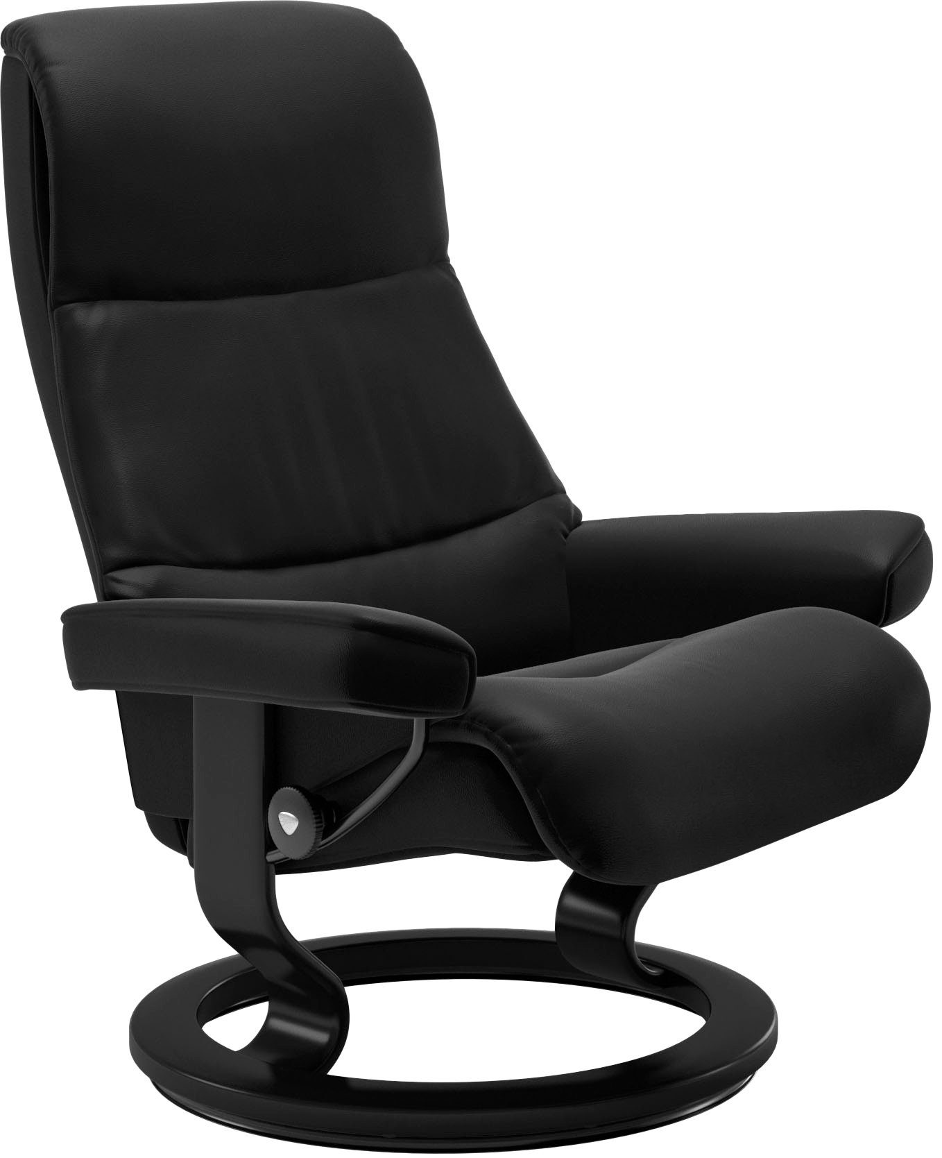 S,Gestell mit (Set, View Relaxsessel Base, Hocker), Stressless® Größe mit Relaxsessel Schwarz Classic