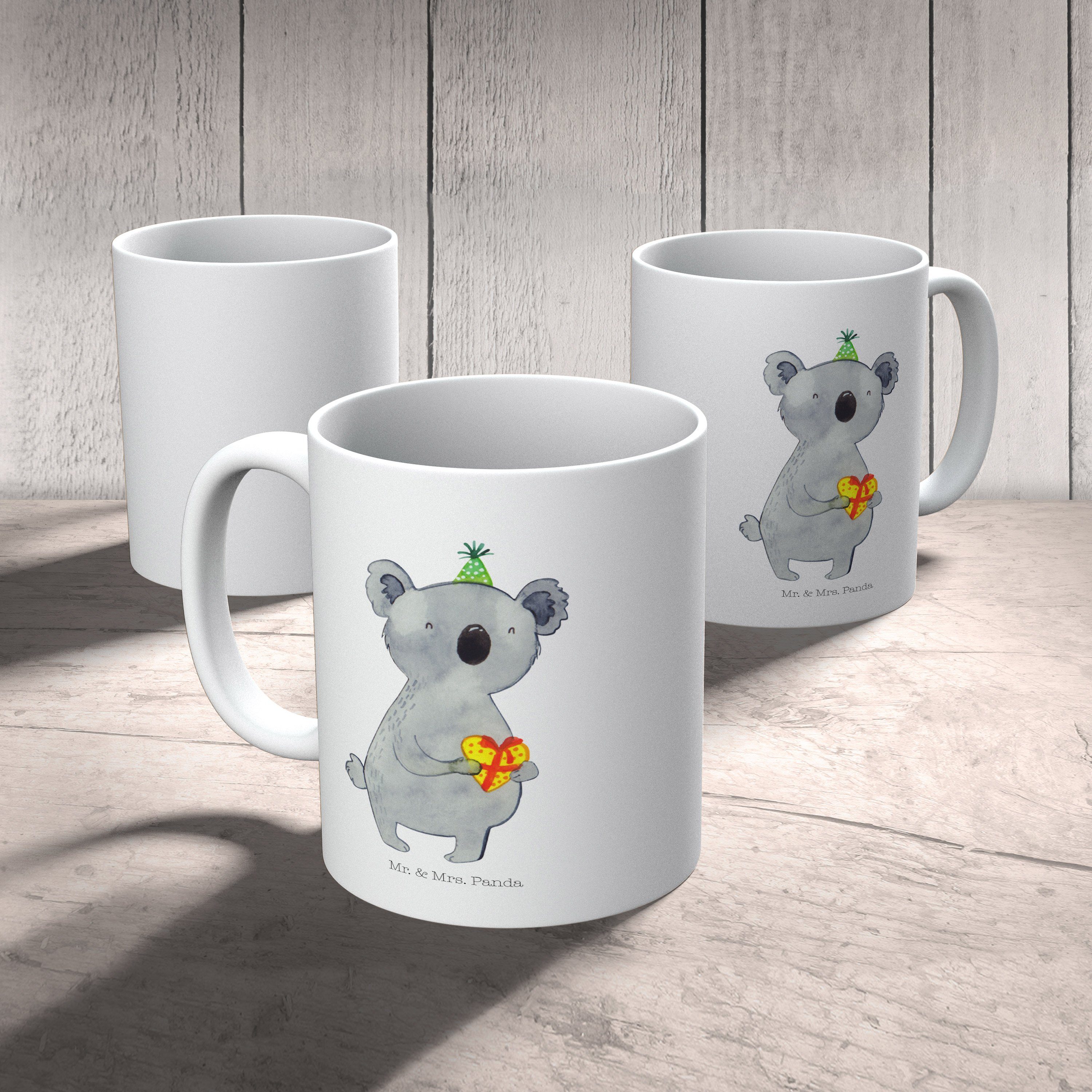 Mr. & Mrs. Panda - Weiß Kaffeetasse, Party, Keramik Koala Tasse Geschenk Tasse Sprüche, - Koalabär