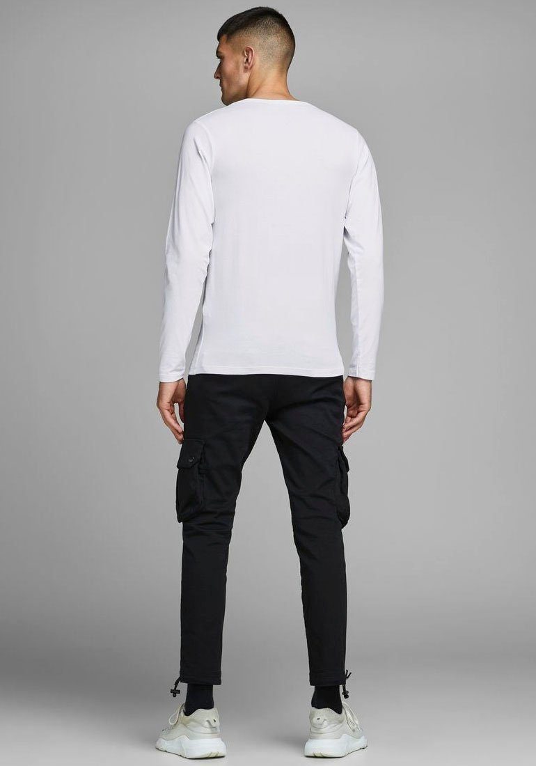 & Jones TEE BASIC White Jack Longsleeve