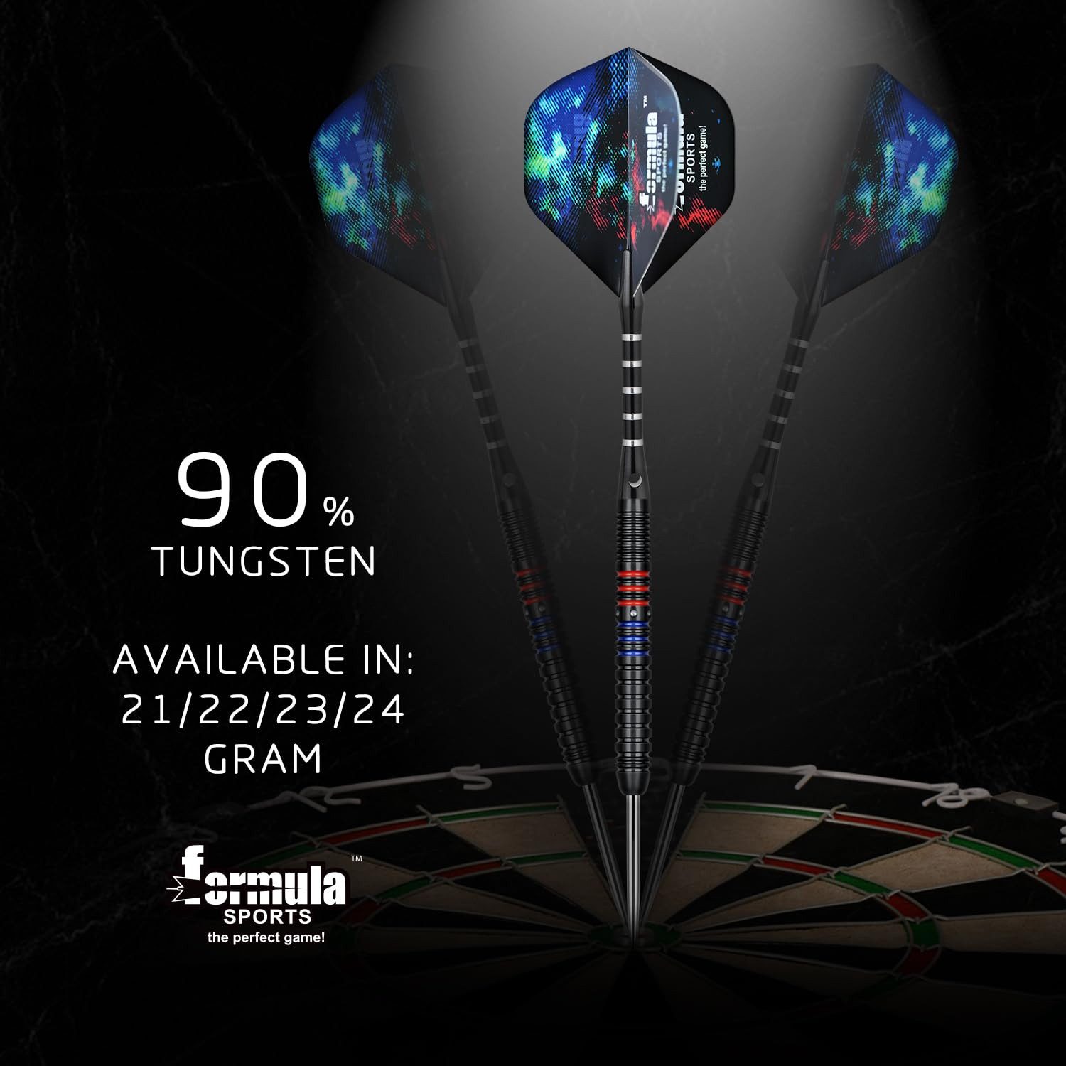 Bundviel Dartpfeil Steel Darts 90% Tungsten Dartpfeile Set 21g /22g /23g/ 24g