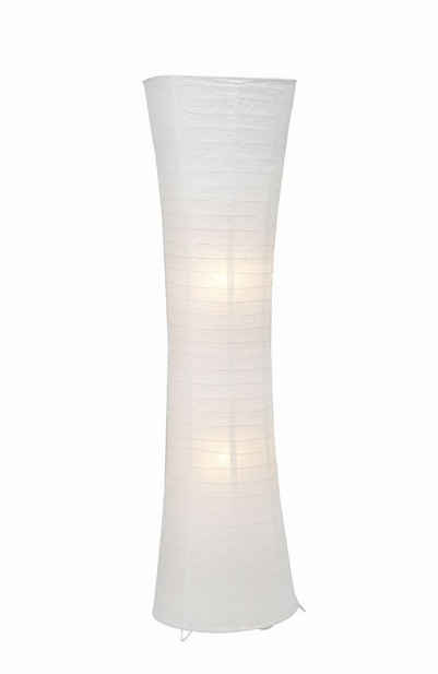 Brilliant Stehlampe Becca, Lampe Becca Standleuchte weiß 2x A60, E27, 60W, geeignet für Normall