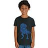 TShirt Farbe: Black - Dino: Blue