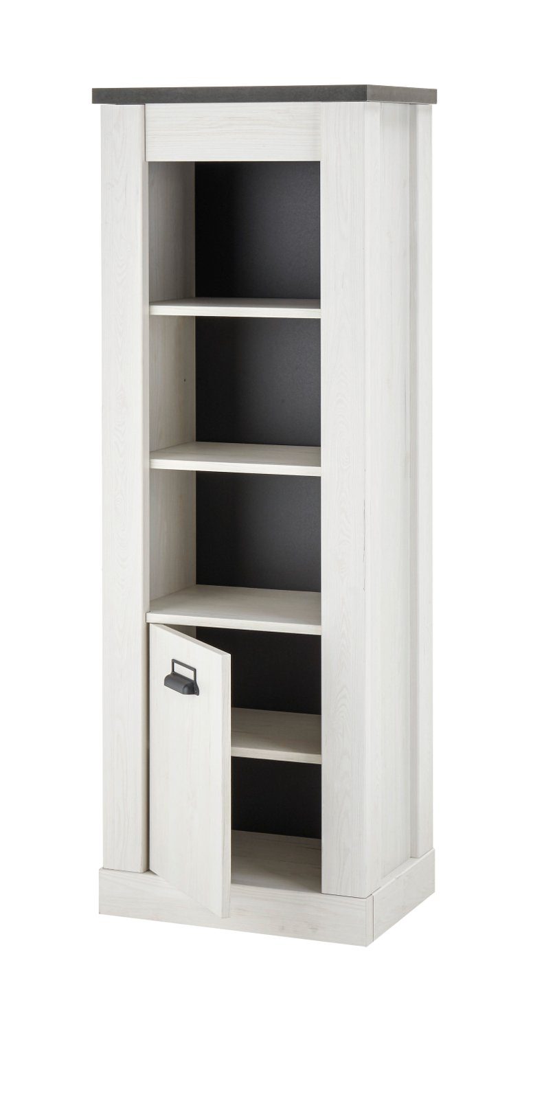 Furn.Design Aktenregal Stove, Regalschrank in Pinie weiß Landhaus, mit Soft-Close