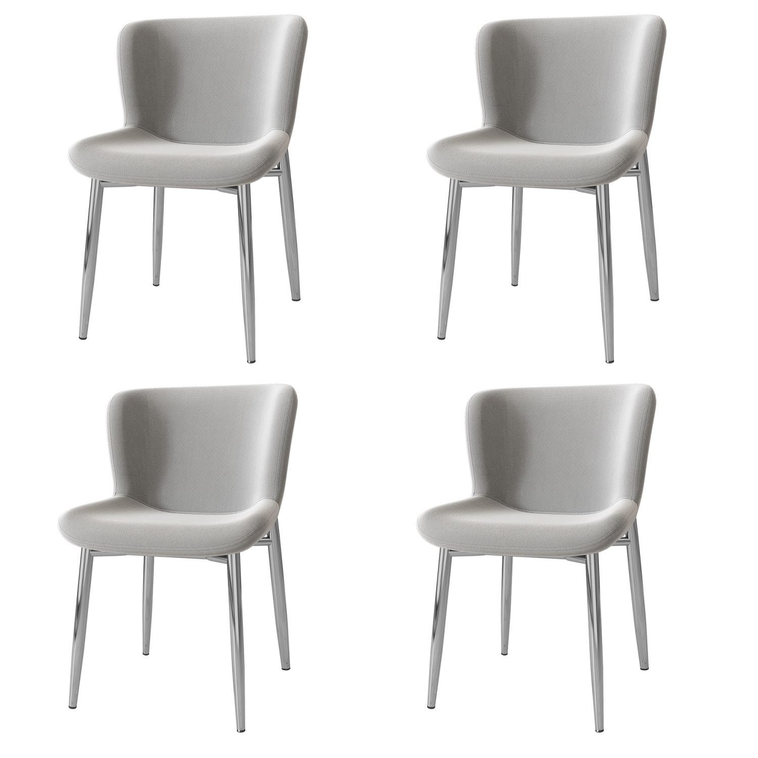 Flieks Esszimmerstuhl (Set, 4 St), 4er Set Polsterstuhl Wohnzimmer Schalens günstig online kaufen