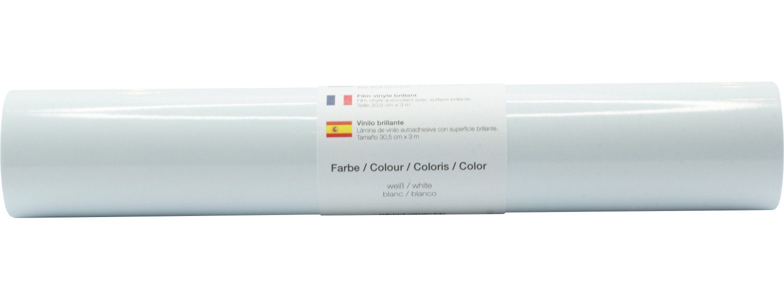 POLI-TAPE Dekorationsfolie Selbstklebende Vinyl Folie Glänzend, 30,5 x 300 cm