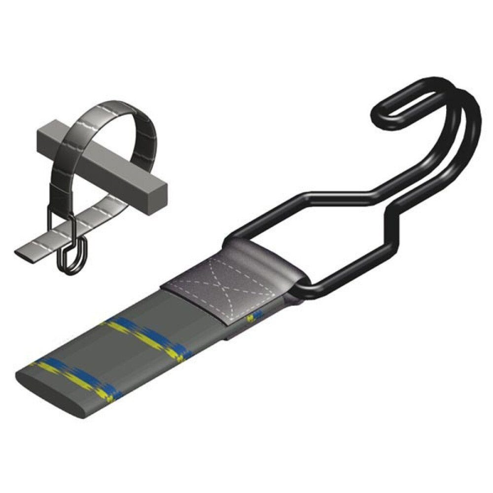 PEREL Spanngurt Spanngurt, Doppelhaken, für Fahrrad, Motorrad, Auto, langlebig, strapa (1-St)