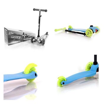 Lorelli Cityroller Kinderroller Mini, klappbar verstellbar PU Räder leuchten ABEC-7 Bremse