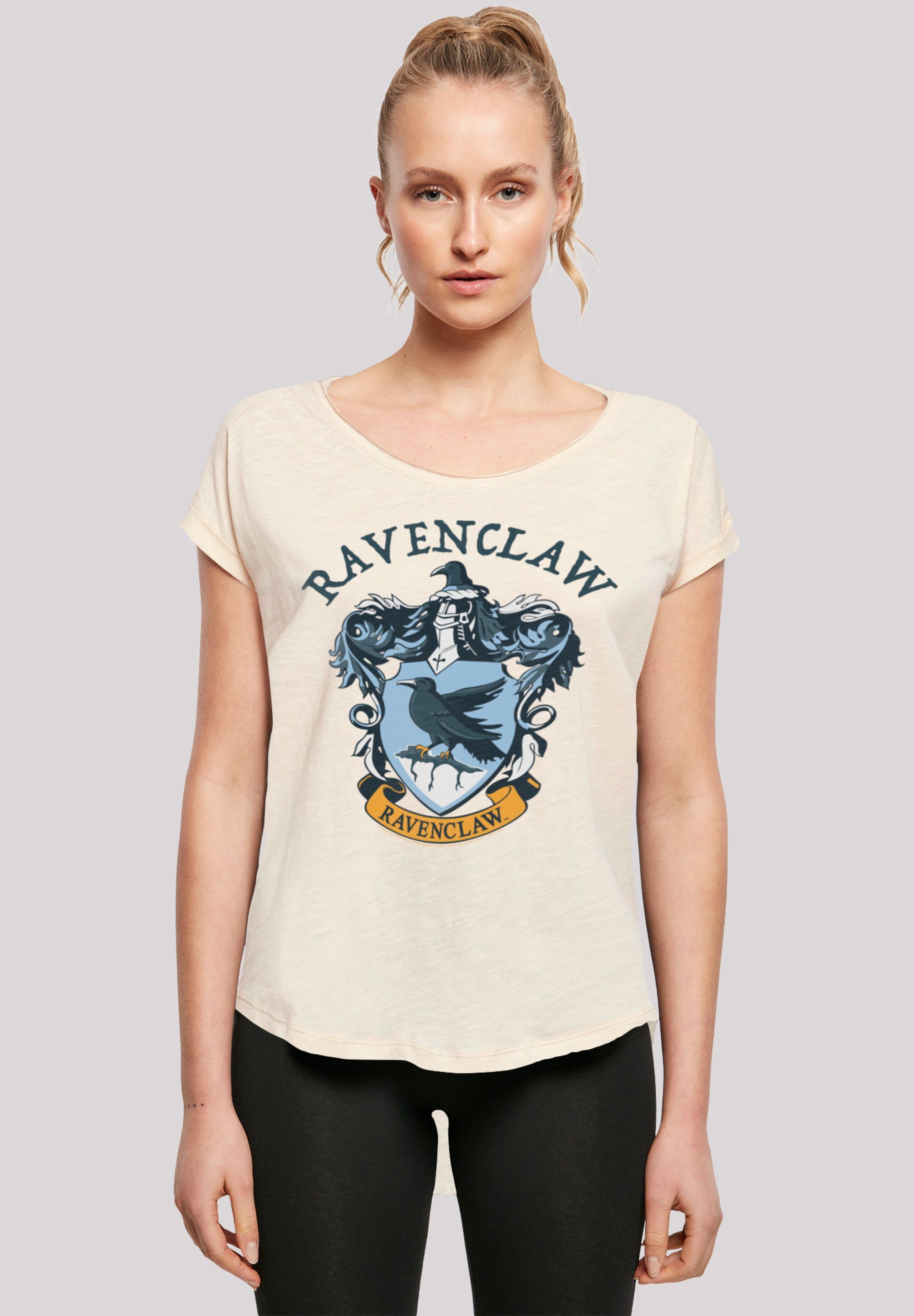 Harry T-Shirt F4NT4STIC Crest Print Whitesand Ravenclaw Potter