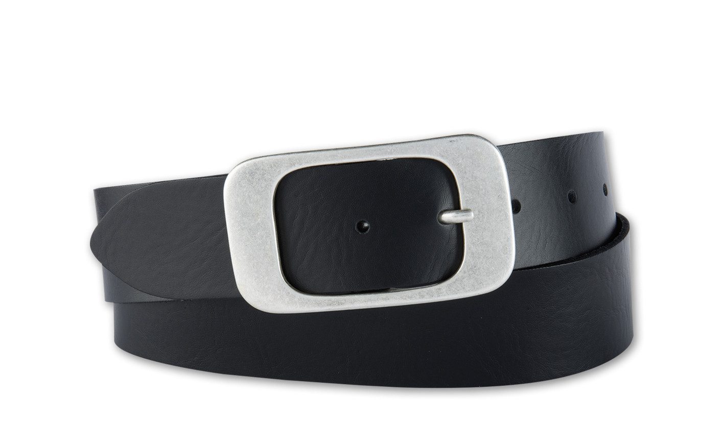 BERND GÖTZ Ledergürtel Ledergürtel mit aparter, großflächiger Designschließe