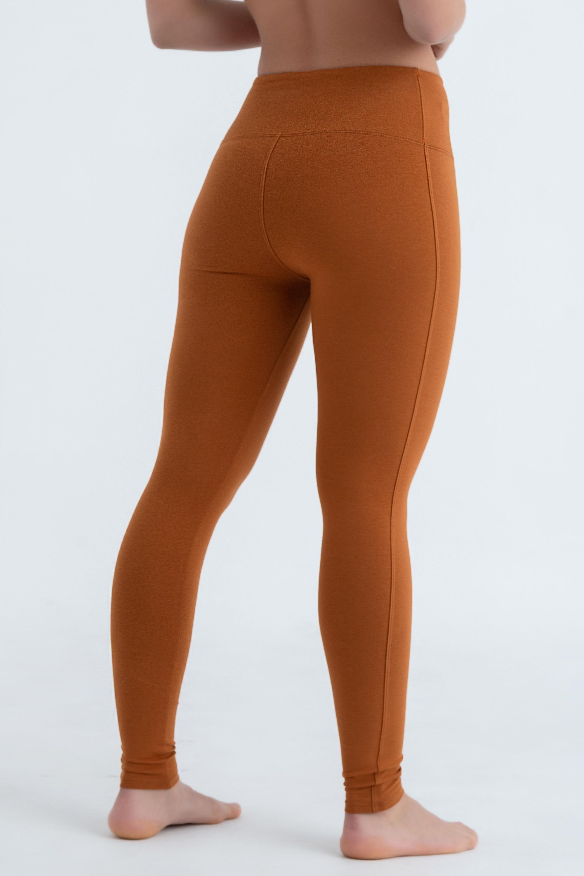 Evoni Leggings für Damen aus Baumwolle und Elasthan mit hohem Bund