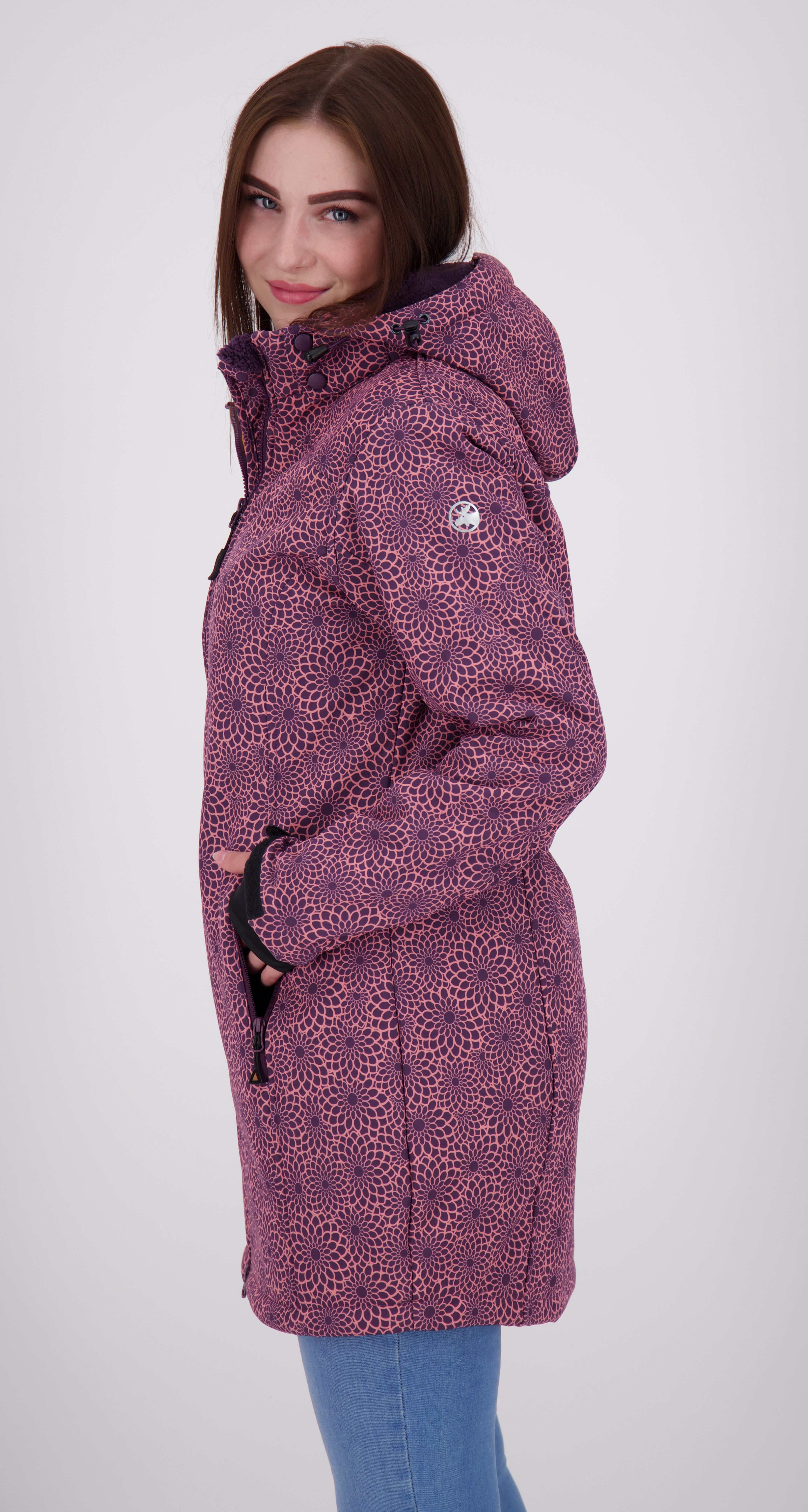 DEPROC Active Kurzmantel KEELE PEAK OS NEW WOMEN Softshellmantel Longjacket Übergangsmantel auch in Großen Größen erhältlich