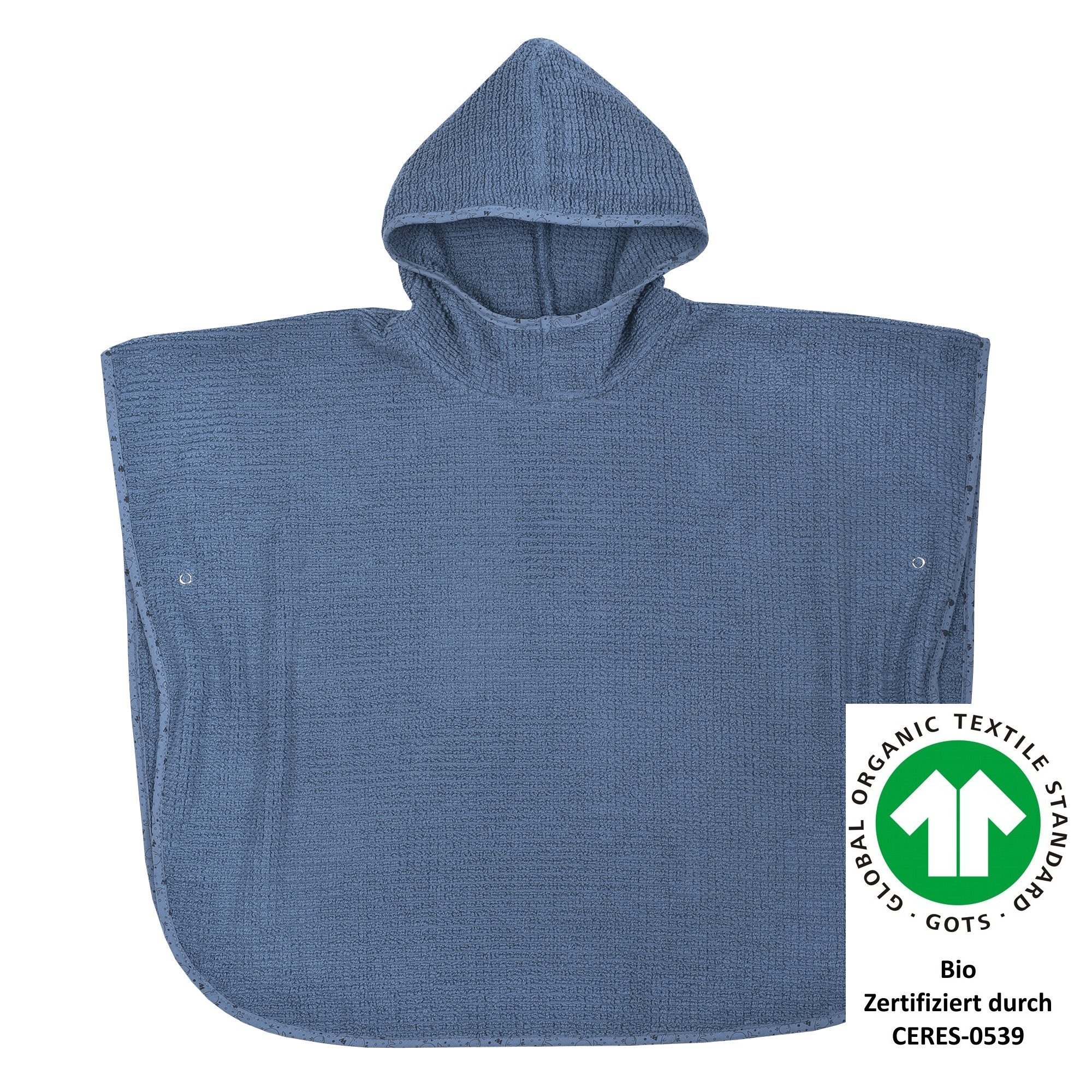 Wörner Badeponcho at home, Baumwoll-Webfrottier, Kapuze, günstig online kaufen