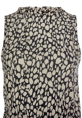 LASCANA Jerseykleid mit Alloverdruck, Midikleid, hochgeschlossen, sommerlich-elegant