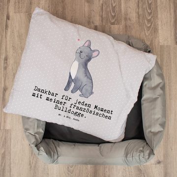 Mr. & Mrs. Panda Tierbett Französische Bulldogge Moment - Grau Pastell - Geschenk, Hundebett, H, Einzigartiges Design