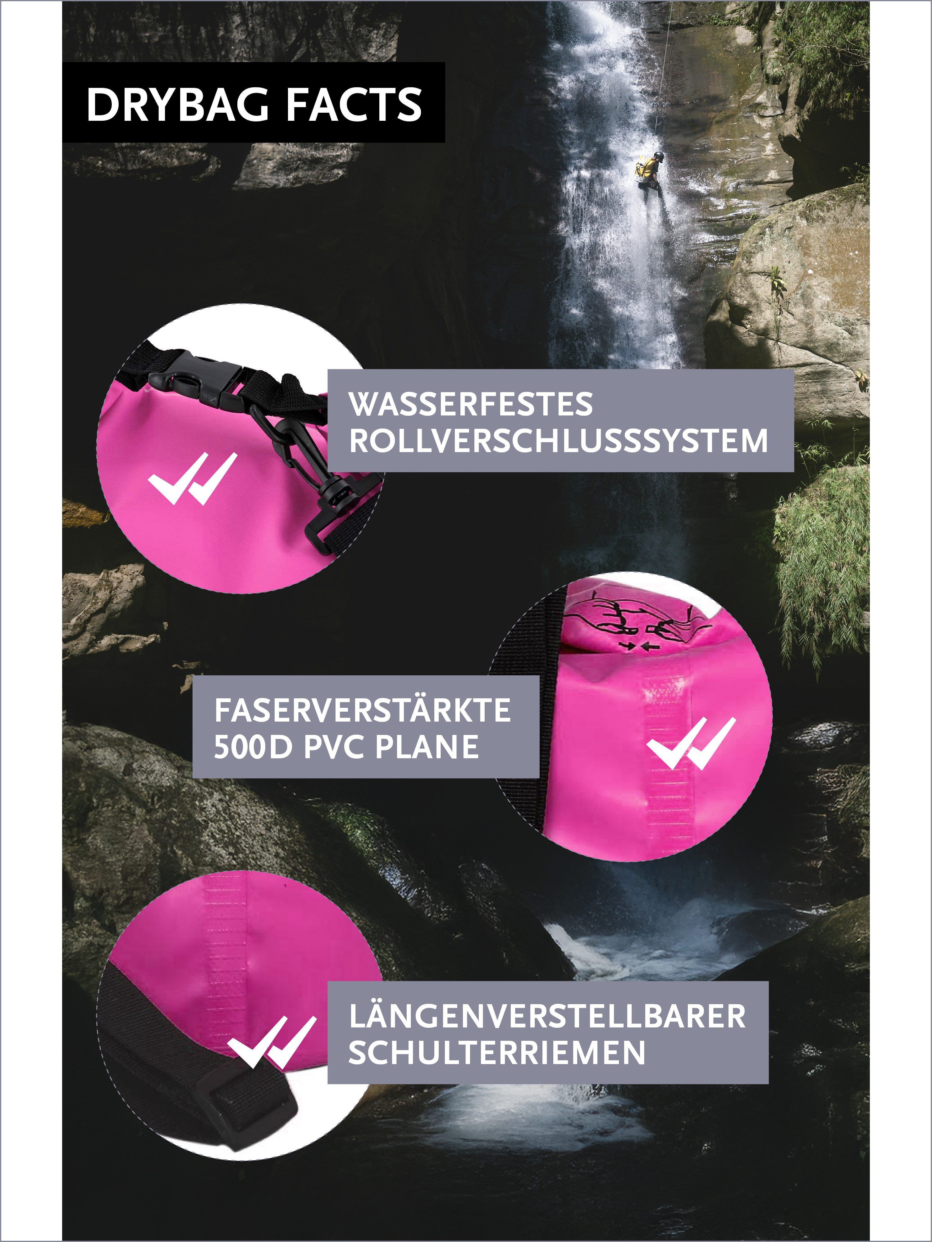 DonDon Drybag Beutel Trockentasche Trockenbeutel, wasserdichter outdoor Drybag